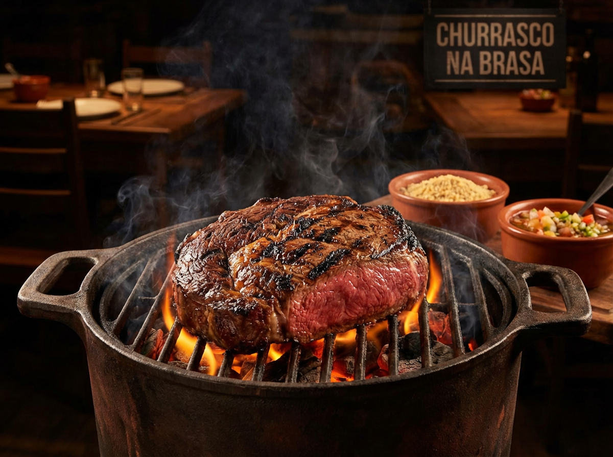 Churrasco na brasa