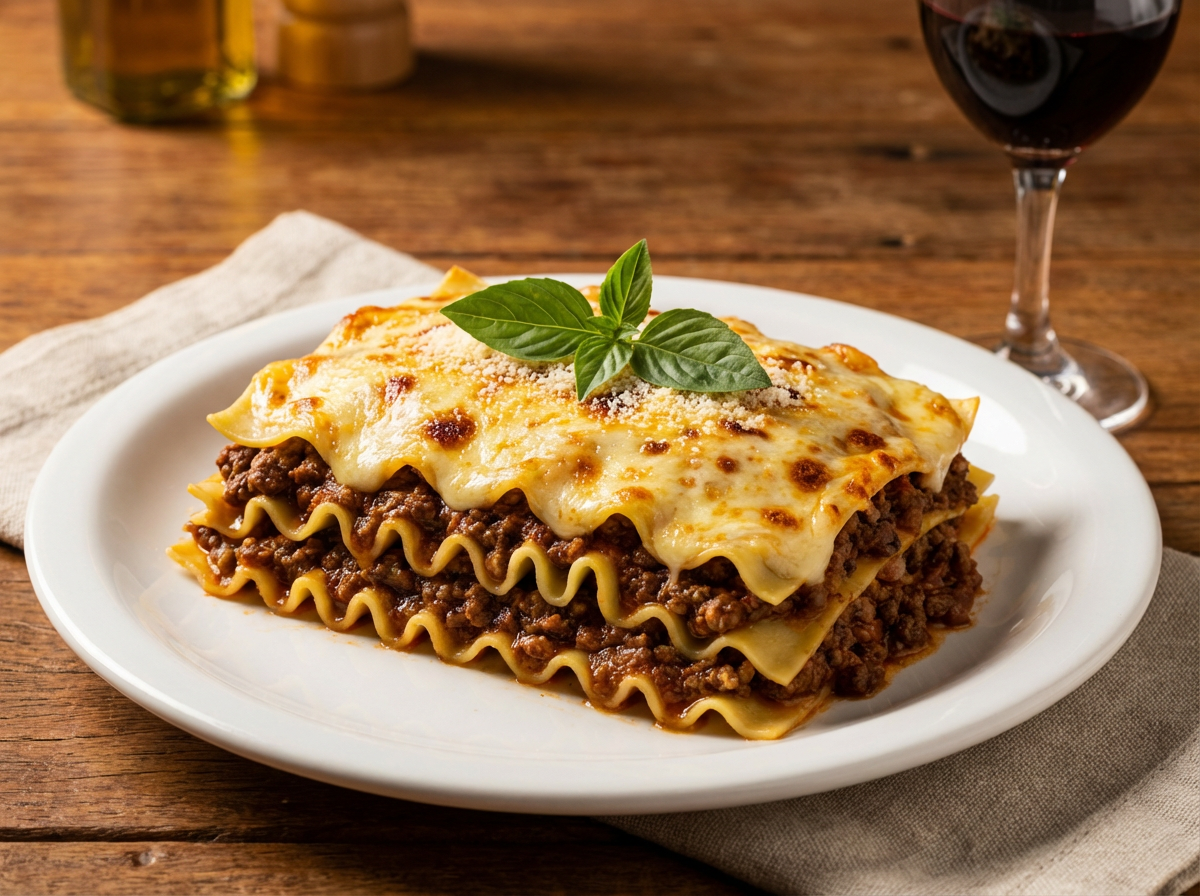 Lasanha à bolonhesa